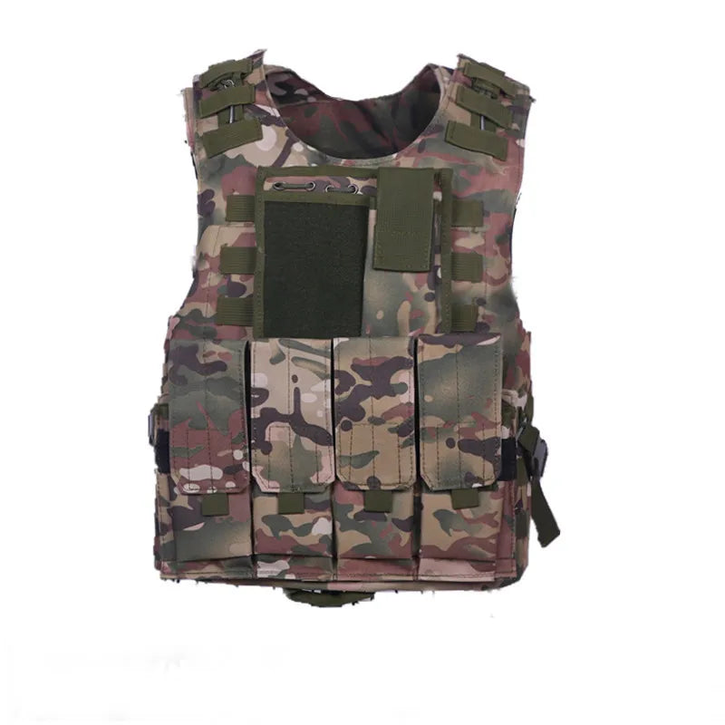 Professional Tactical MOLLE Assault Vest - Army Green