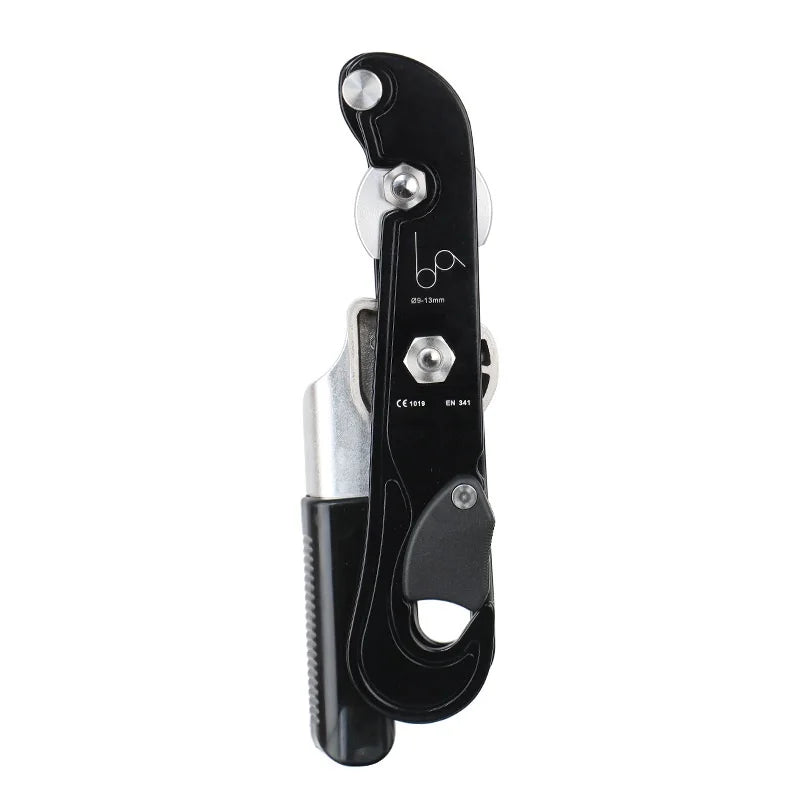 Professional Rock Climbing Descender with Stop Handle Control