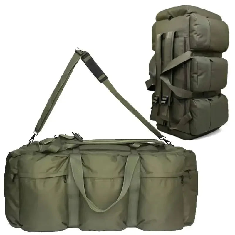 100L Large Capacity Travel Duffel Backpack - Tactical Outdoor Luggage Bag