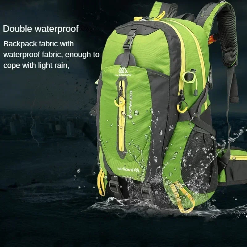 40L Water-Resistant Hiking Backpack - Outdoor Travel & Trekking Daypack
