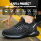 Men's Steel Toe Safety Shoes - Lightweight Puncture-Proof Work Boots