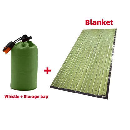 Emergency Mylar Thermal Sleeping Bag - Waterproof Survival Shelter