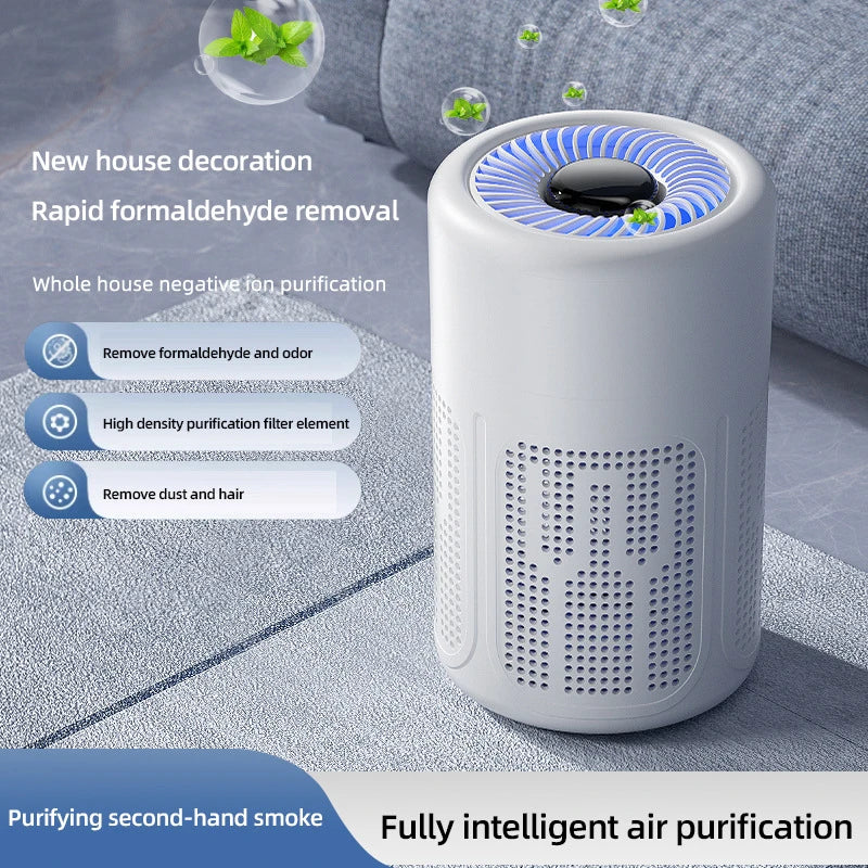 Desktop Air Purifier with HEPA Filter and Negative Ion Technology