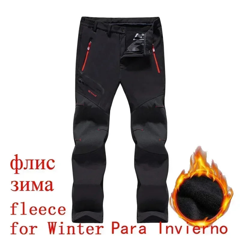 Men's Winter Fleece-Lined Tactical Pants
