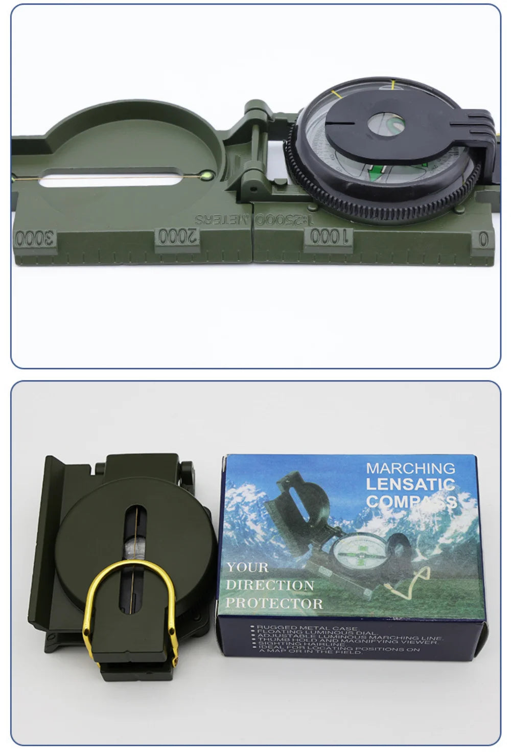 Professional Metal Compass - Waterproof High Precision Navigation Tool