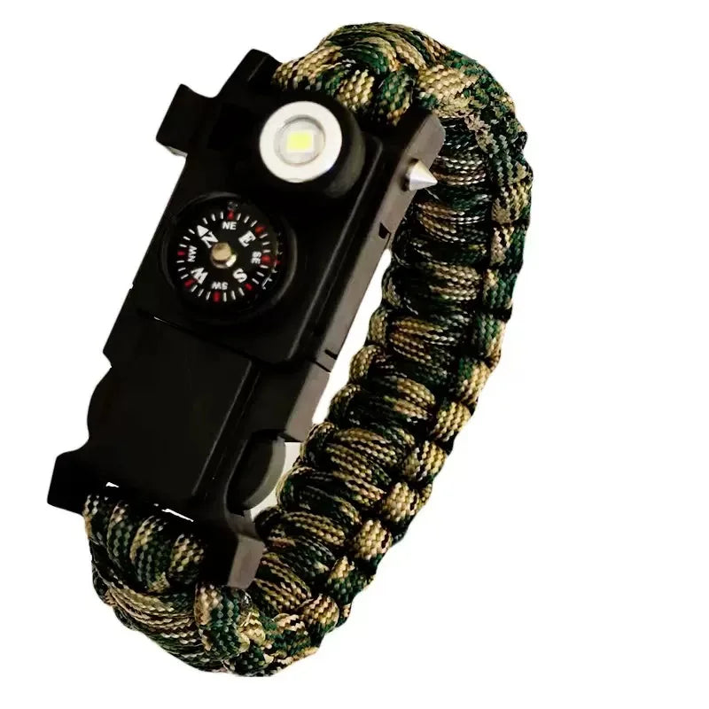 LED Paracord Survival Bracelet - Waterproof Emergency 550 Parachute Cord