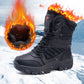 Men's Waterproof Winter Snow Boots - Fleece-Lined Hiking Footwear