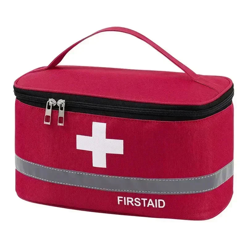 Portable First Aid Kit - Large Capacity Medical Storage Organizer
