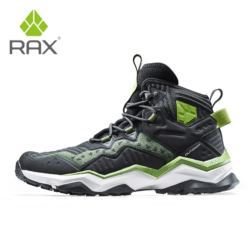 RAX Waterproof Mid-Top Hiking Boots - Men's & Women's Outdoor Trekking Shoes