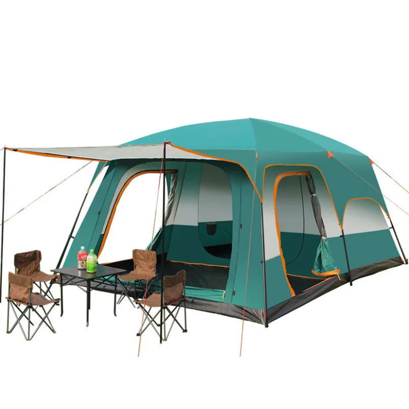 Family Camping Tent - 5-8 Person Double Layer Waterproof Shelter