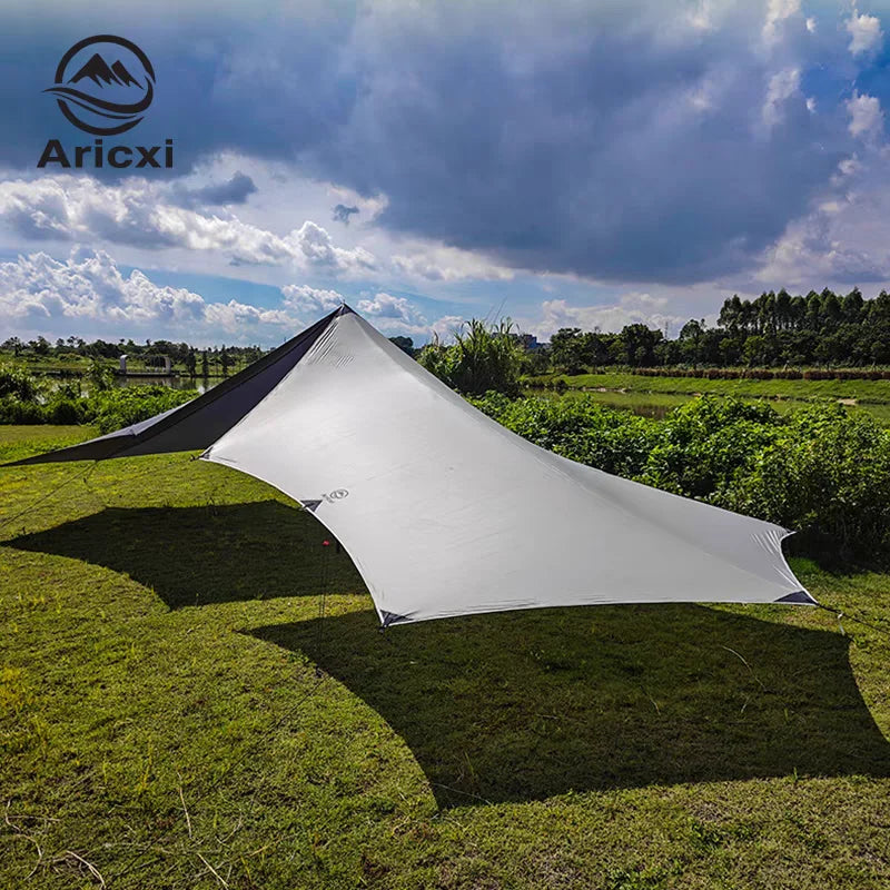 Aricxi Ultra Light Tarp - 15D Silicone Nylon Butterfly Shelter (4m x 3m)