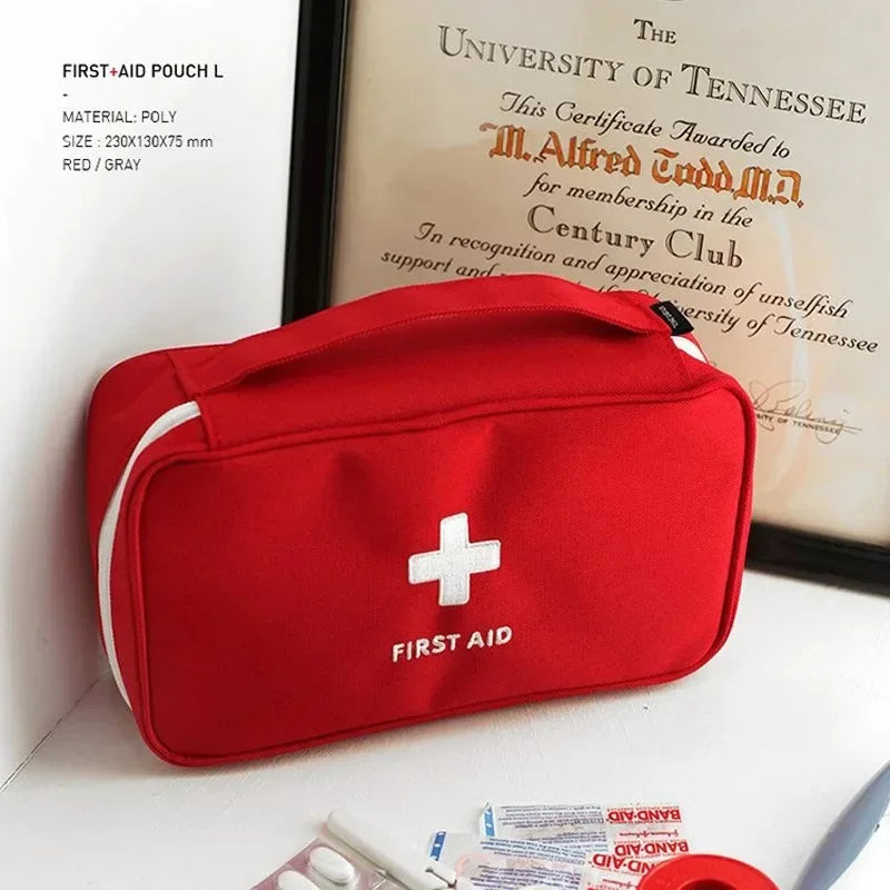 Professional Empty First Aid Kit - Large Portable Emergency Medical Bag