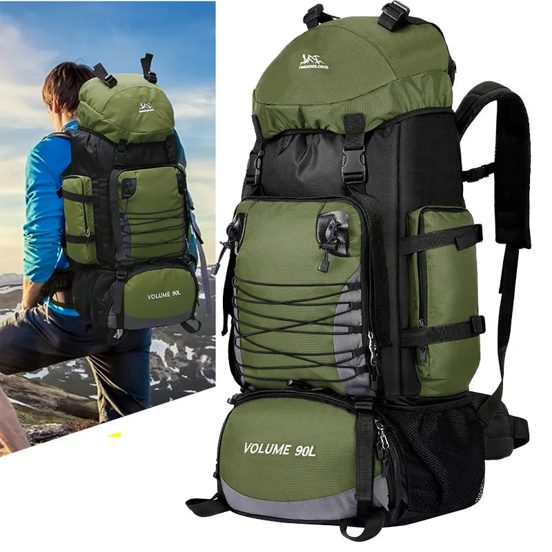 90L Military Tactical Backpack - Large Capacity Hiking & Camping Rucksack