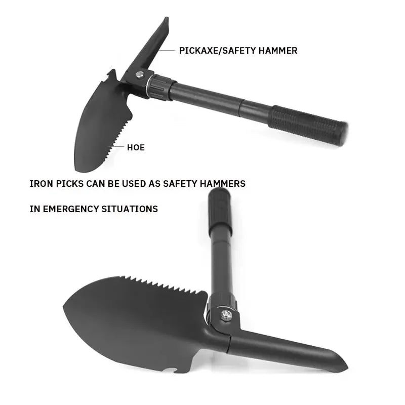 Military Folding Shovel - Multifunctional Engineer Camping Tool