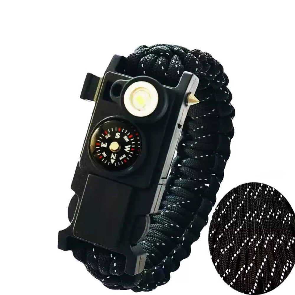 LED Paracord Survival Bracelet - Waterproof Emergency 550 Parachute Cord