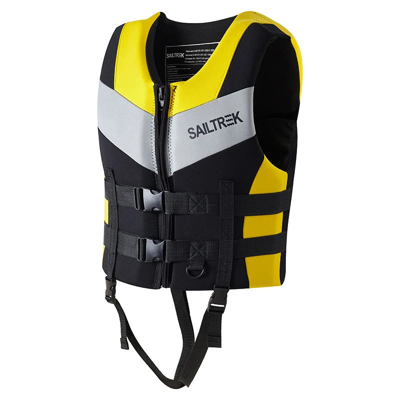 Adult Neoprene Life Jacket - Professional Water Sports Safety Vest