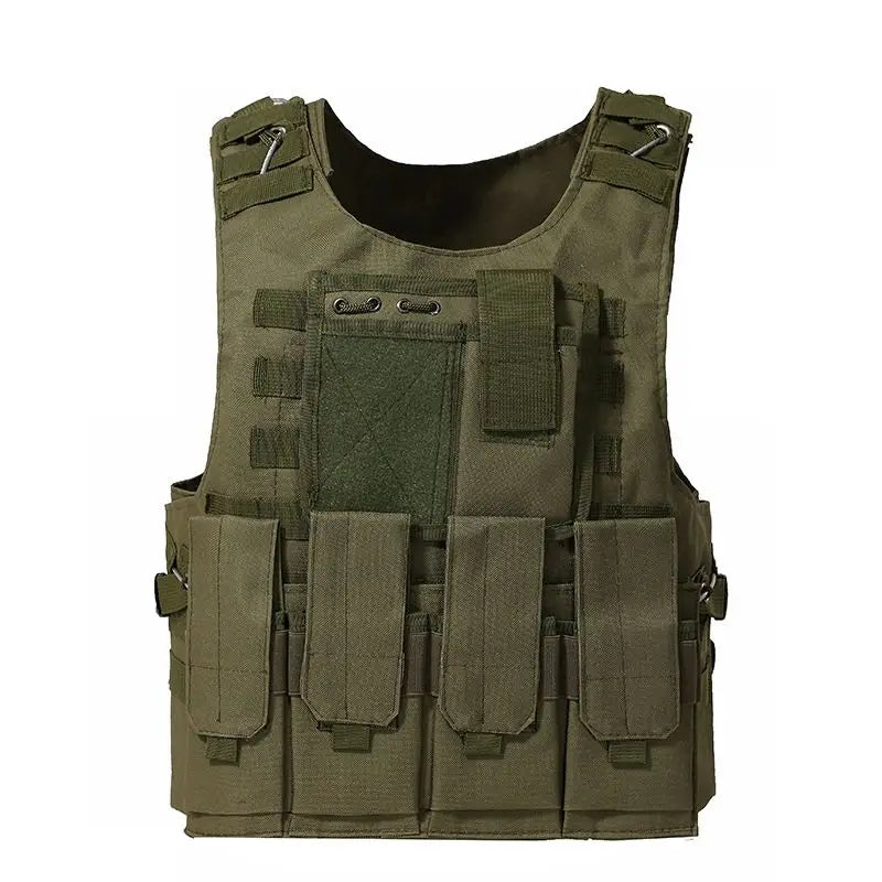 Professional Tactical MOLLE Assault Vest - Army Green