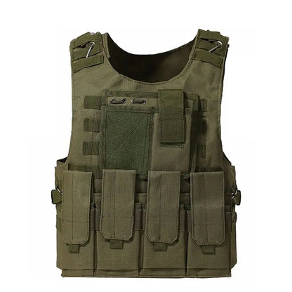 Professional Tactical MOLLE Assault Vest - Army Green