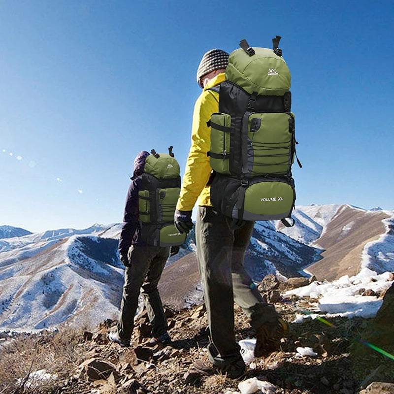 90L Military Tactical Backpack - Large Capacity Hiking & Camping Rucksack