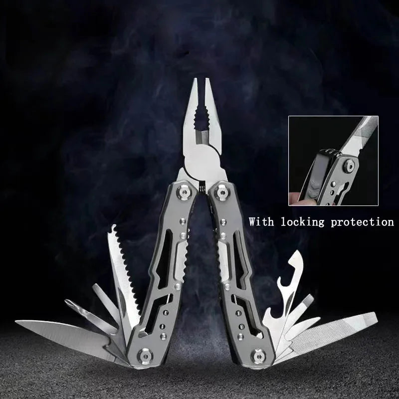 Professional Multi-Tool Pocket Knife with Pliers - Compact Survival Tool