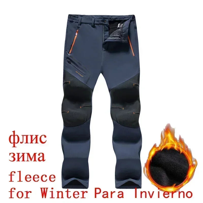 Men's Winter Fleece-Lined Tactical Pants