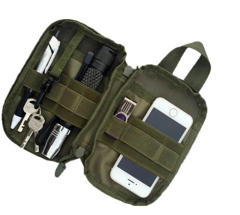 Tactical MOLLE EDC Organizer Pouch - Waterproof Multi-Purpose Waist Bag