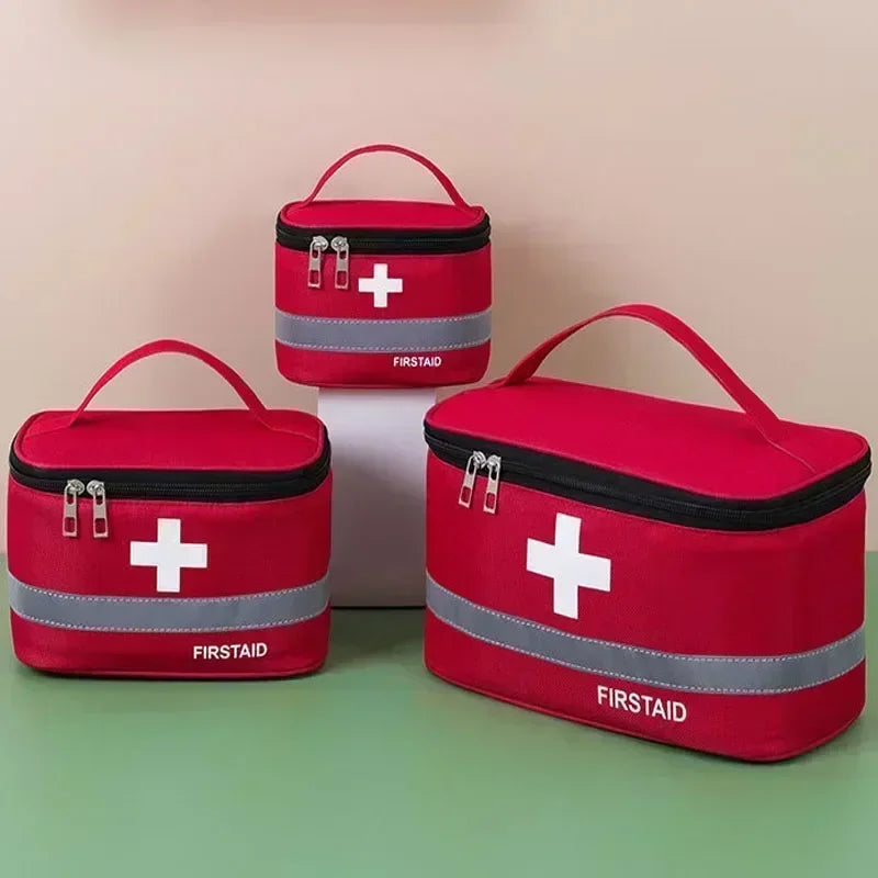 Portable First Aid Kit - Large Capacity Medical Storage Organizer