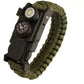 LED Paracord Survival Bracelet - Waterproof Emergency 550 Parachute Cord