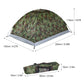 Waterproof Camouflage Camping Tent - 1-2 Person Portable Outdoor Shelter