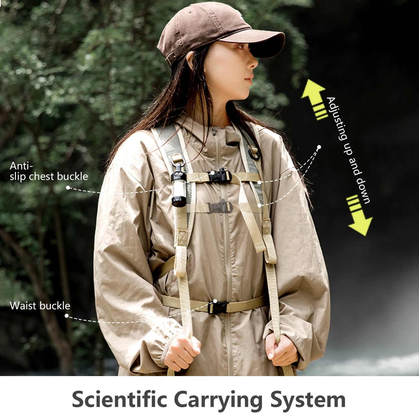 BISINNA 22L Ultralight Waterproof Hiking Backpack - Foldable Travel Pack