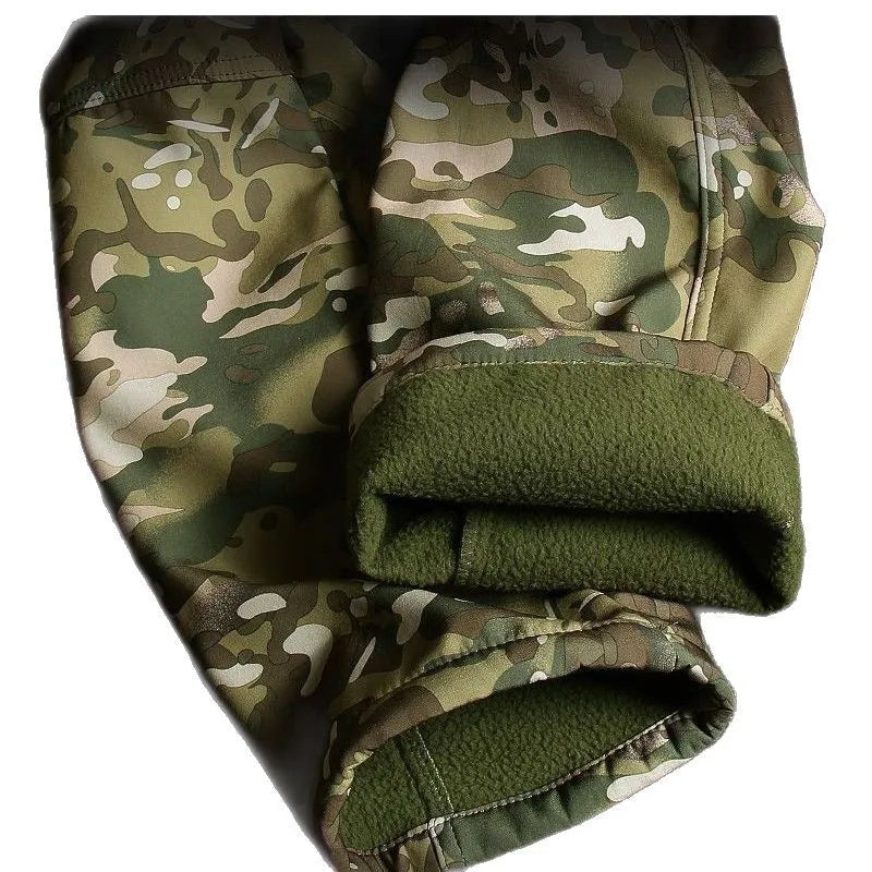 IX7 Tactical Cargo Pants - Winter Fleece Lined Multi-Pocket Waterproof Trousers