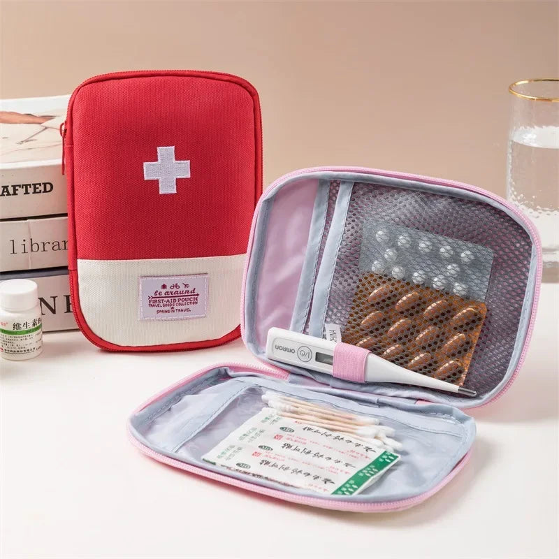 Portable First Aid Kit - Compact Medical Organizer for Travel & Home