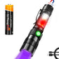 3-in-1 Professional LED Flashlight with UV Light & Magnetic Base - 1200 Lumens