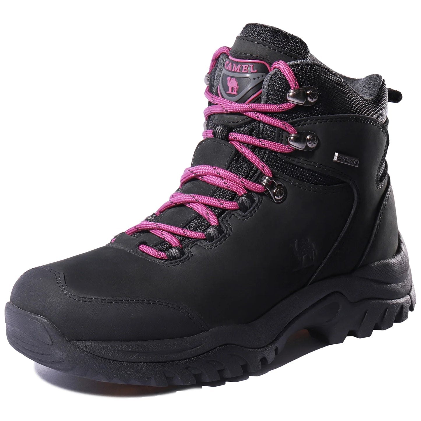 Camel Waterproof Hiking Boots - High-Top Tactical Outdoor Shoes