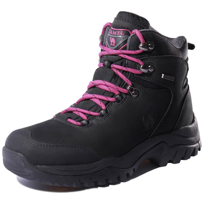 Camel Waterproof Hiking Boots - High-Top Tactical Outdoor Shoes