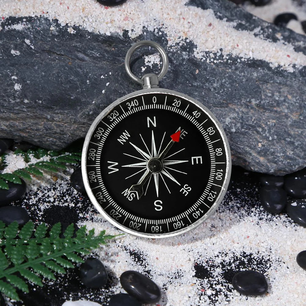 Shunmaii Aluminum Pocket Compass - Portable Navigation Tool for Hiking & Camping