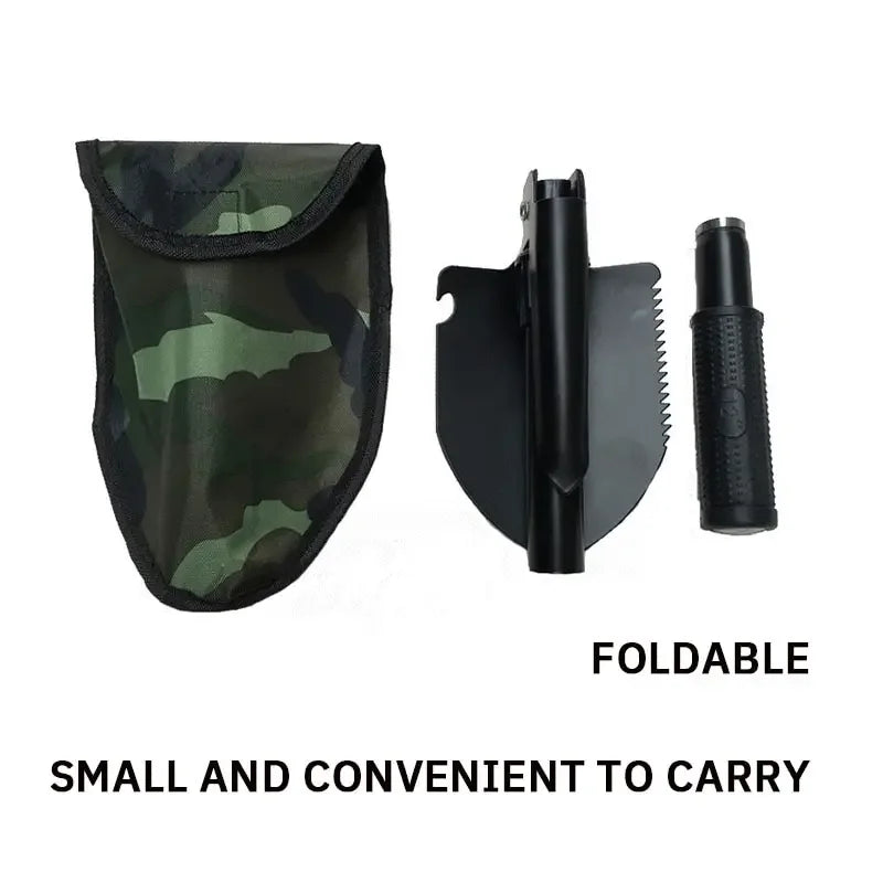 Military Folding Shovel - Multifunctional Engineer Camping Tool