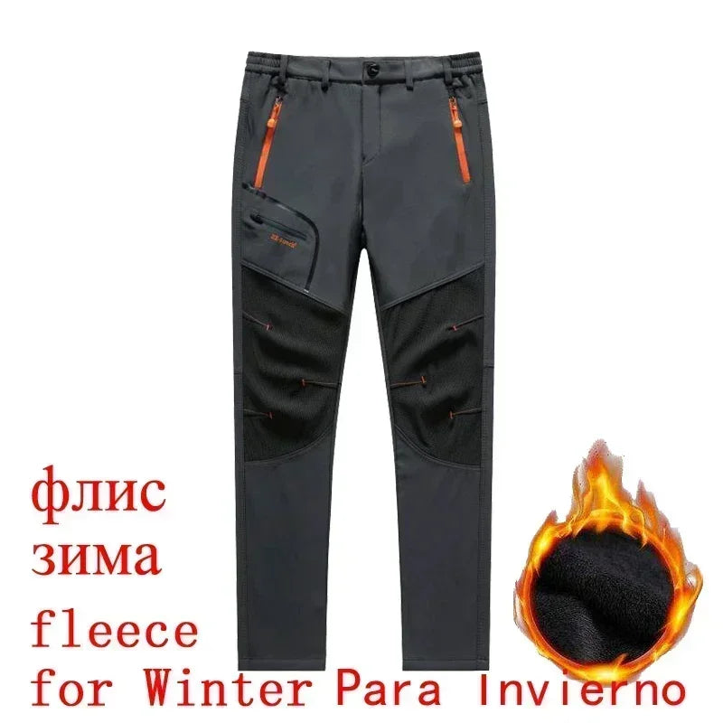 Men's Winter Fleece-Lined Tactical Pants