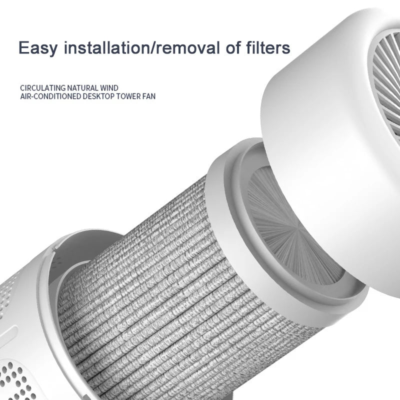 Desktop Air Purifier with HEPA Filter and Negative Ion Technology
