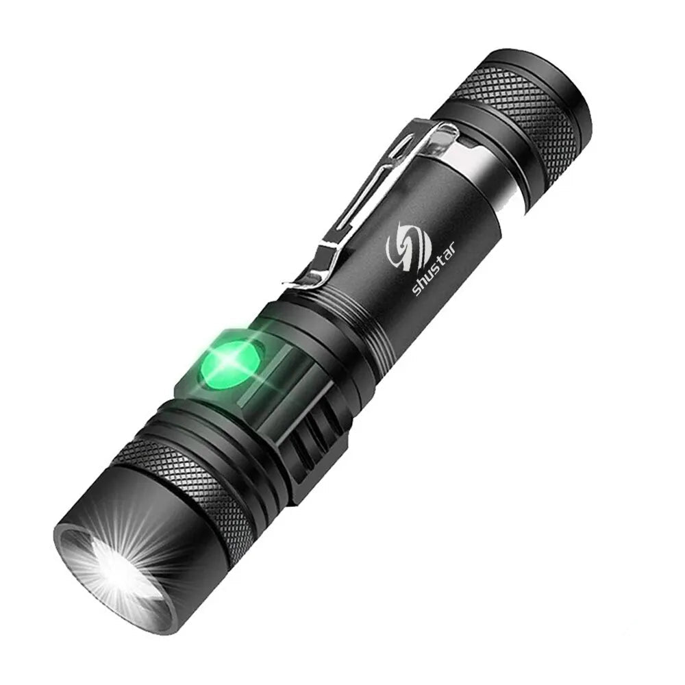 Professional LED Flashlight - 1000 Lumen Rechargeable Tactical Torch