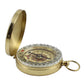 Premium Brass Pocket Compass - Professional Navigation Tool for Hiking & Camping