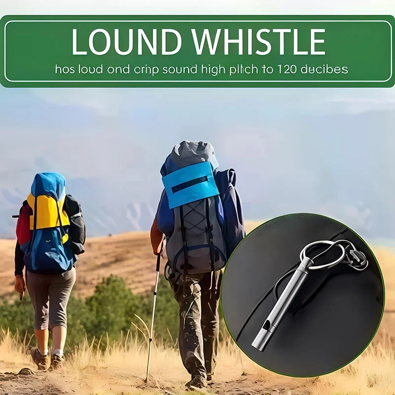 Titanium Emergency Whistle - Outdoor Safety & Survival EDC Gear