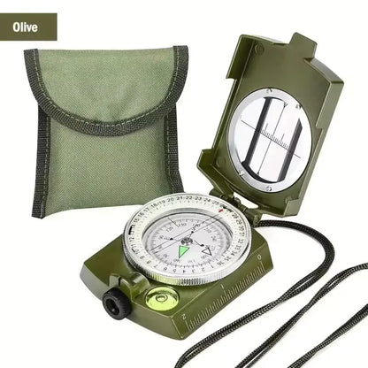 Professional Military Compass - Waterproof Metal Geological Navigation Tool
