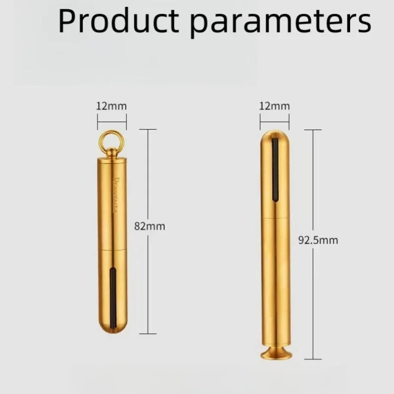 Premium Copper Keychain Lighter with Tobacco Press