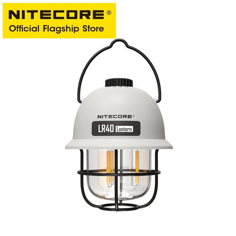 NITECORE LR40 Rechargeable Camping Lantern - 100 Lumens LED Light with Power Bank