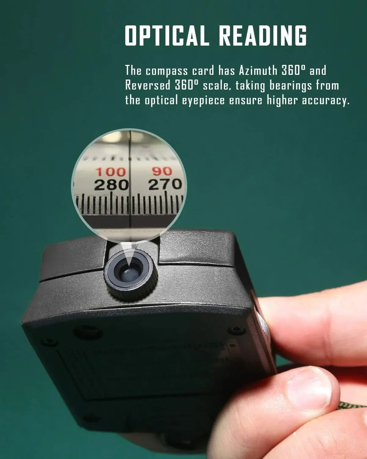 Professional Tactical Survival Compass - High Precision Metal Sight with Luminous Display