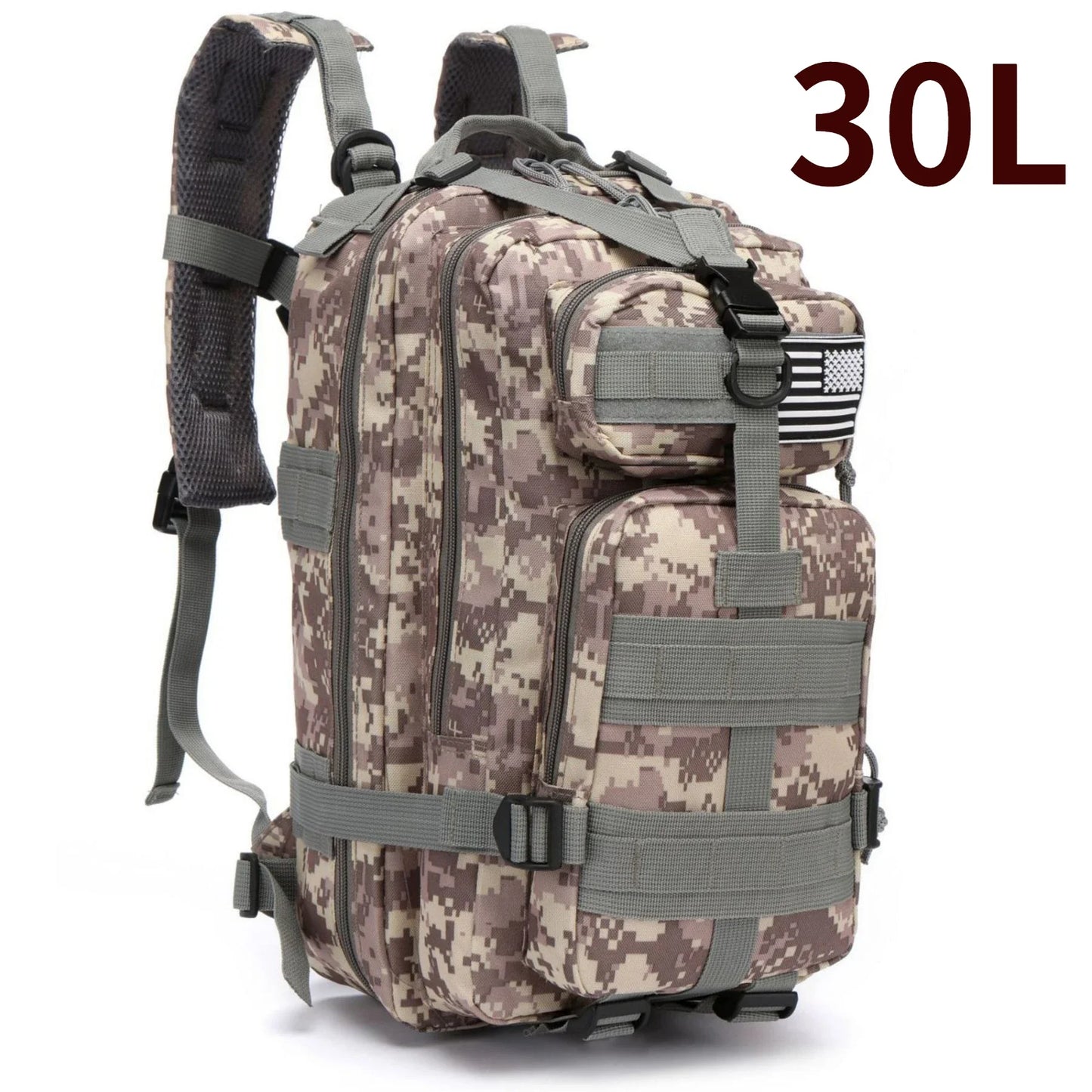 Thuram Tactical Waterproof Backpack - 30L/50L Outdoor Hiking Rucksack