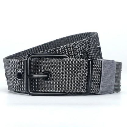 Premium Canvas Tactical Belt - Durable Nylon Weave for Men & Women