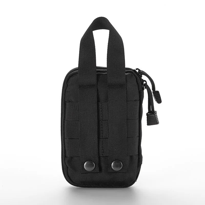 Tactical MOLLE First Aid Kit - Compact Emergency Medical Bag for Outdoor & Survival