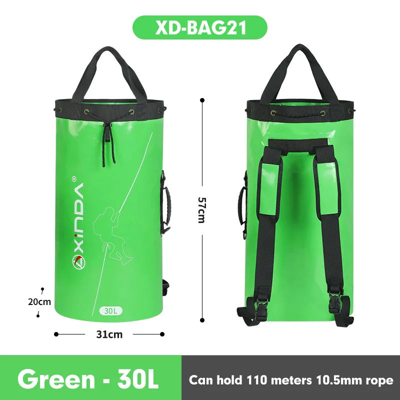 XINDA Rock Climbing Rope Bag - 55L Professional Rescue Equipment Backpack